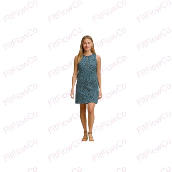 Michael Kors Dresses & Skirts - Michael Kors Sleeveless Floral Shift Dress – Navy/Blue Print – Size S (EUC)